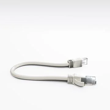 Ethernet cable isolated on white background Stock Illustration