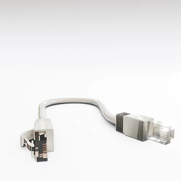 Ethernet cable isolated on white background Stock Illustration