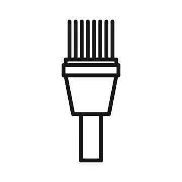 Ethernet cable plug icon Black line art vector Stock Illustration