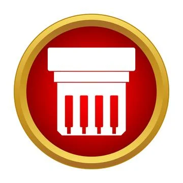 Ethernet connection port icon for networking concept 库存插图