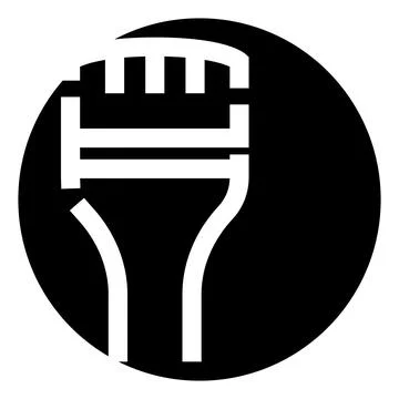 Ethernet connector icon representing digital network connectivity symbol 库存插图