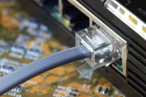 Ethernet connector Stock Photos