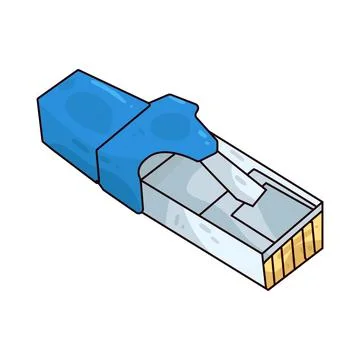 Ethernet illustration Illustrazione stock