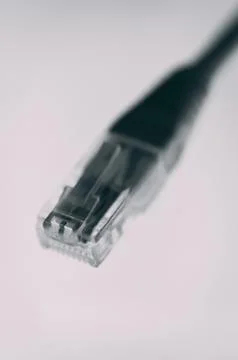 Ethernet jack plug Stock Photos