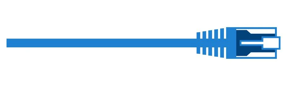 Ethernet LAN Cable Vector 库存插图