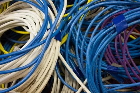 Ethernet line Foto stock