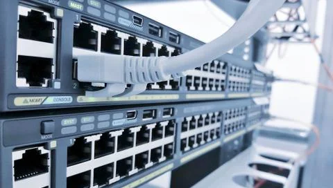 Ethernet network connectivity 스톡 사진
