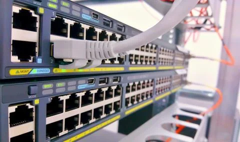Ethernet network connectivity 스톡 사진