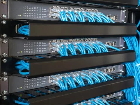 Ethernet Network switch Stock Photos