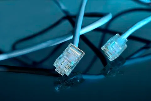 Ethernet plug Stock Photos