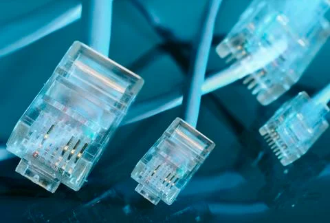 Ethernet plug Foto stock