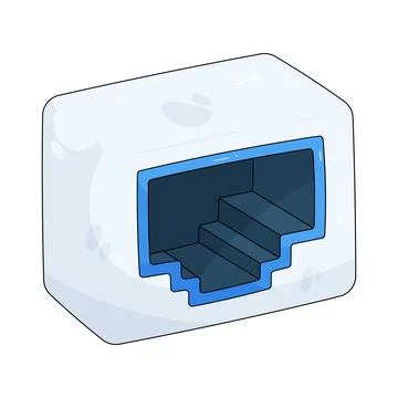 Ethernet port Stock Illustration