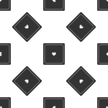 Ethernet socket sign. Network port - cable socket icon seamless pattern on .. Stockillustratie