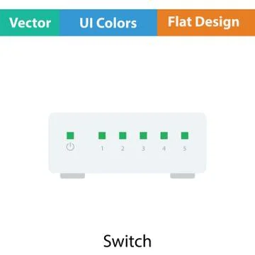 Ethernet switch icon Illustrazione stock