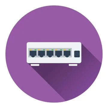 Ethernet switch icon Stock Illustration
