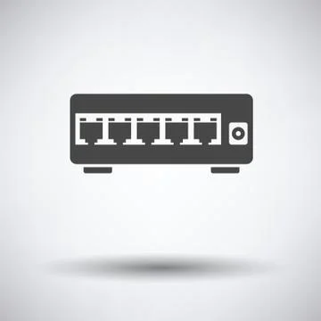 Ethernet switch icon Illustrazione stock