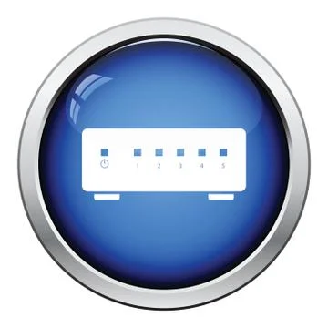 Ethernet switch icon Illustrazione stock