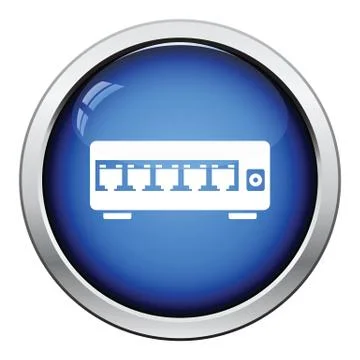 Ethernet switch icon Stock Illustration