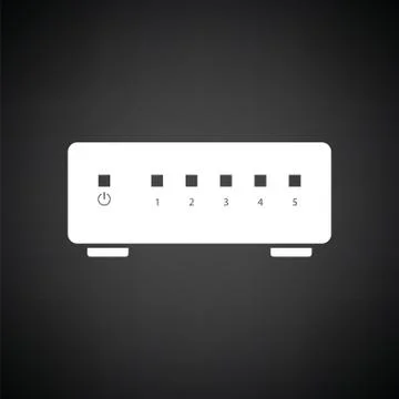 Ethernet switch icon Stock Illustration