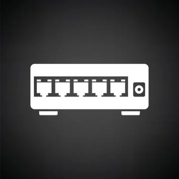 Ethernet switch icon Stock Illustration