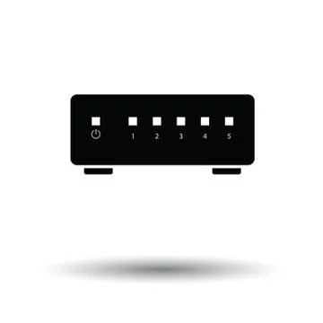 Ethernet switch icon 스톡 일러스트