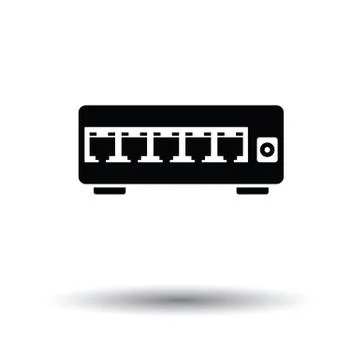 Ethernet switch icon Stock Illustration
