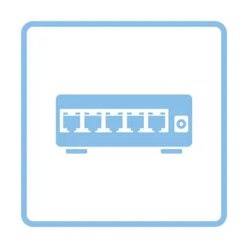 Ethernet switch icon Illustrazione stock