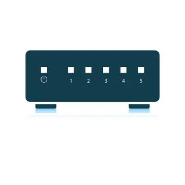 Ethernet switch icon Stock Illustration