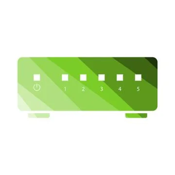 Ethernet Switch Icon Illustrazione stock