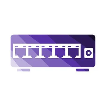 Ethernet Switch Icon Illustrazione stock