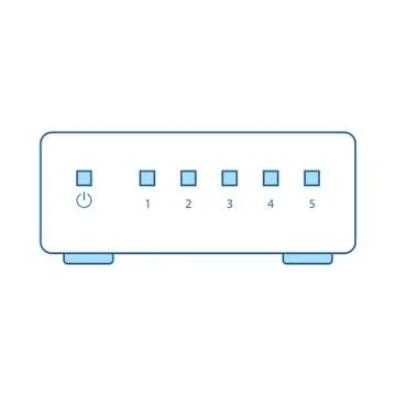 Ethernet Switch Icon Stock Illustration