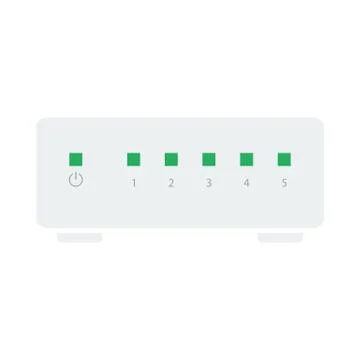 Ethernet Switch Icon Illustrazione stock