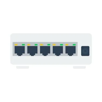 Ethernet Switch Icon Stock Illustration