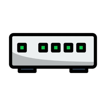 Ethernet Switch Icon Stock Illustration