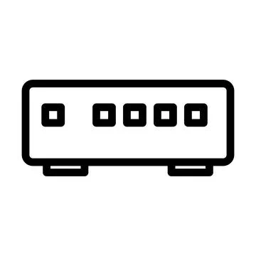 Ethernet Switch Icon Stock Illustration