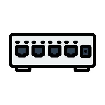 Ethernet Switch Icon Stock Illustration