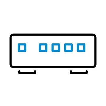 Ethernet Switch Icon Stock Illustration