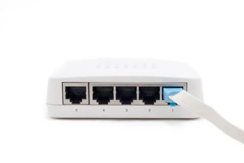 Ethernet switching hub Stock Photos