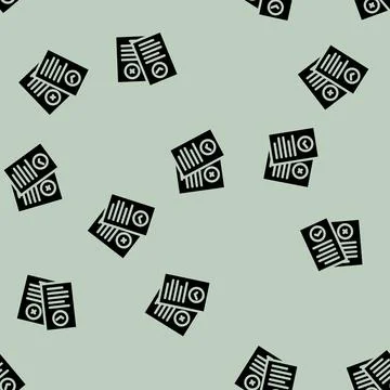 Ethic esg glyph vector seamless pattern Stock Illustration