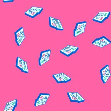 Ethic esg isometric icon seamless pattern Illustrazione stock