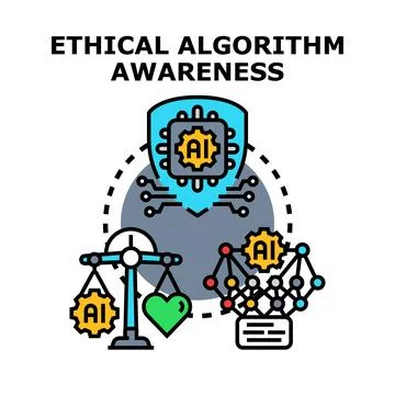 Ethical algorithm awareness conceptualizing artificial intelligence respons.. イラスト素材