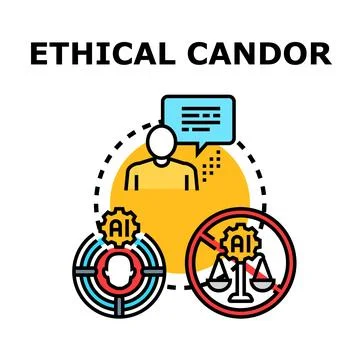 Ethical candor in artificial intelligence judgment 스톡 일러스트