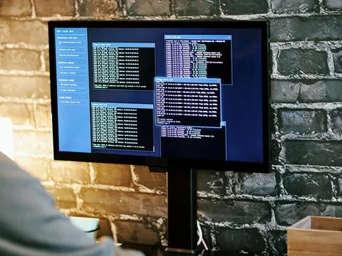 Ethical Hacker Conducts Internal Network Pen Test Stock Photos