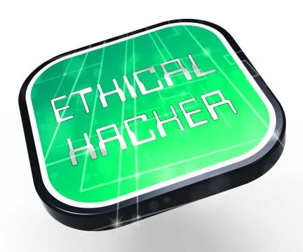 Ethical Hacker Tracking Server Vulnerability 3d Rendering イラスト素材