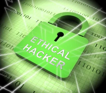 Ethical Hacker Tracking Server Vulnerability 3d Rendering Illustrazione stock