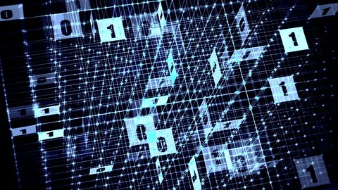Ethical hacking based backdrop to represent data science Stock Footage 100145515