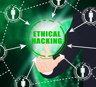Ethical Hacking Data Breach Tracking 2d Illustration イラスト素材