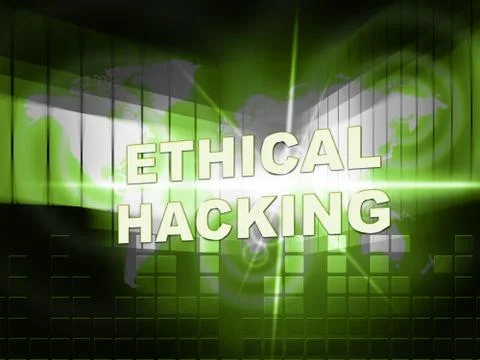 Ethical Hacking Data Breach Tracking 3d Illustration 스톡 일러스트