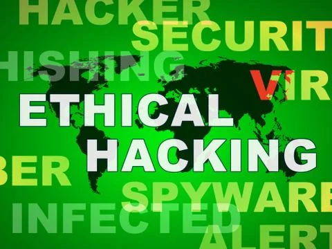 Ethical Hacking Data Breach Tracking 2d Illustration イラスト素材