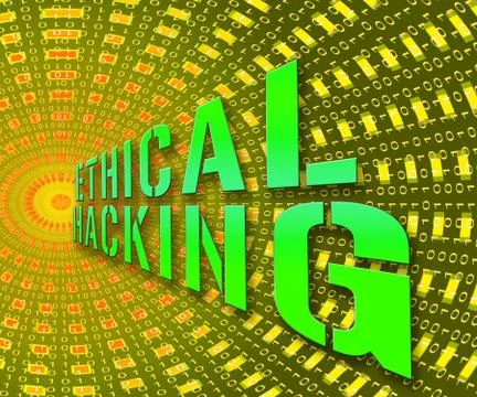 Ethical Hacking Data Breach Tracking 3d Illustration イラスト素材